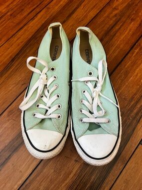 Converse lace low top mint